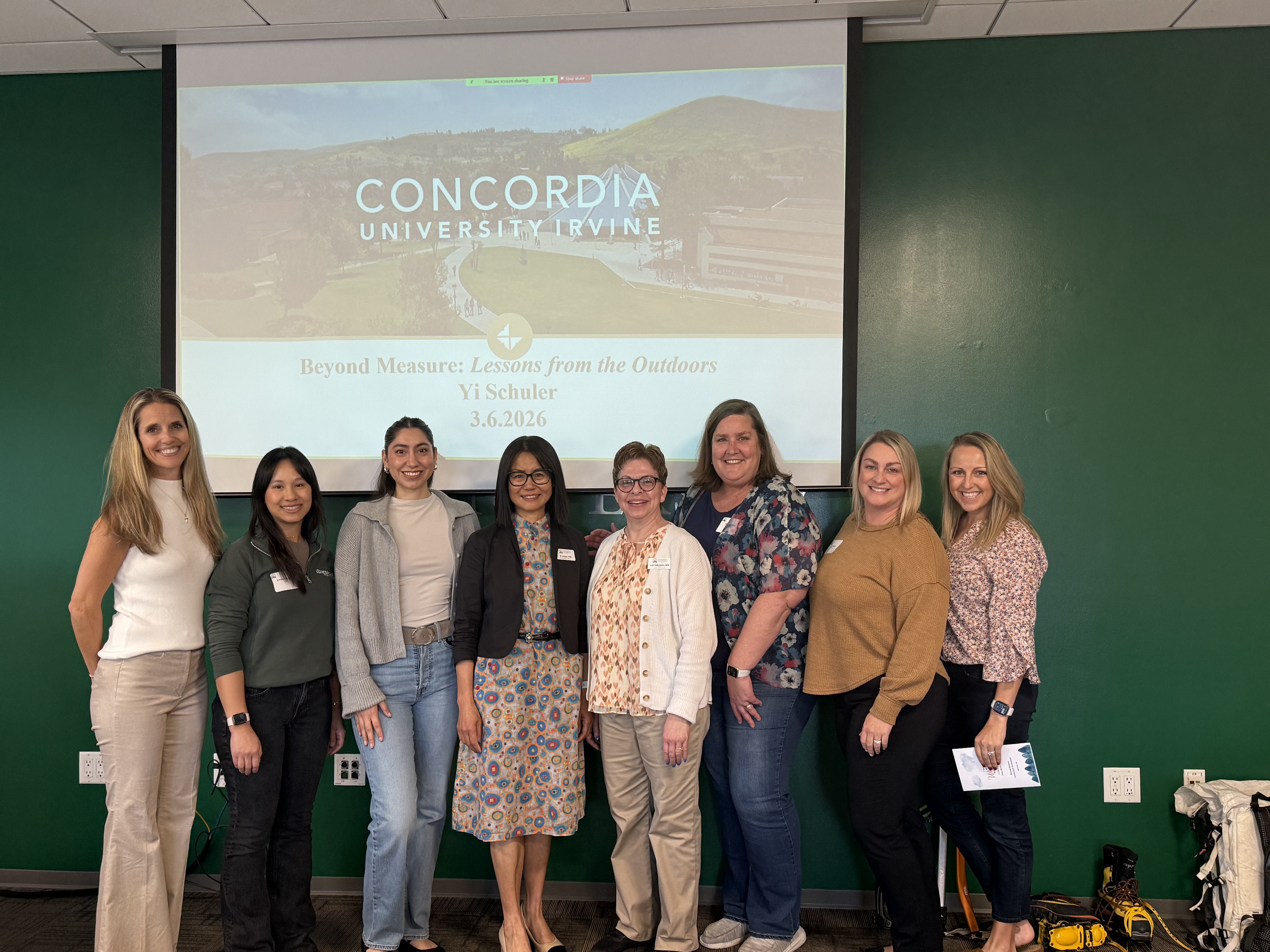 Task force with presenter Yi